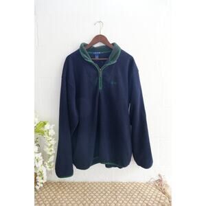 Goodwood Navy Blue Fleece Pullover Size Extra Large